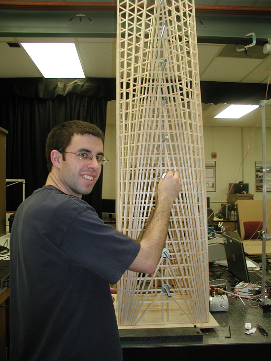 BYU Balsa Tower EERI Seismic Design Competition